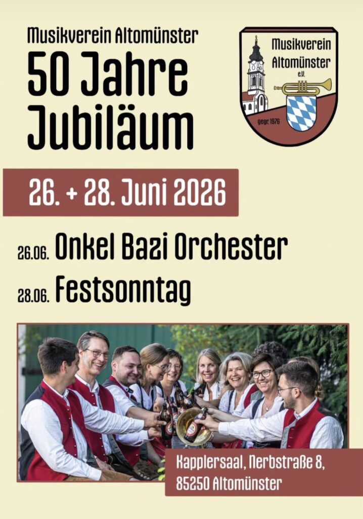 Musikverein Altomünster 50-jähriges Jubiläum